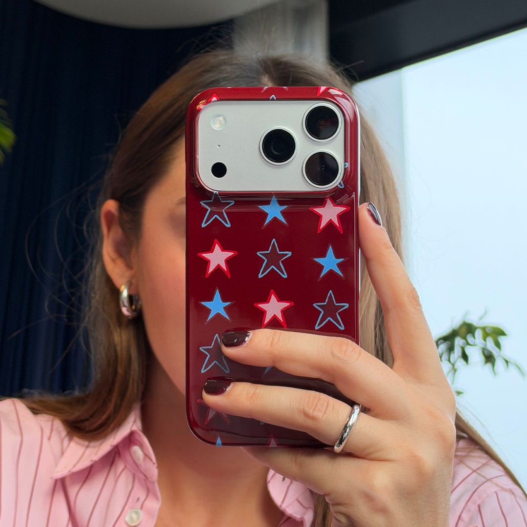 Lucky Stars Rouge Printed Phone Cases by BG. Studio - The Dairy