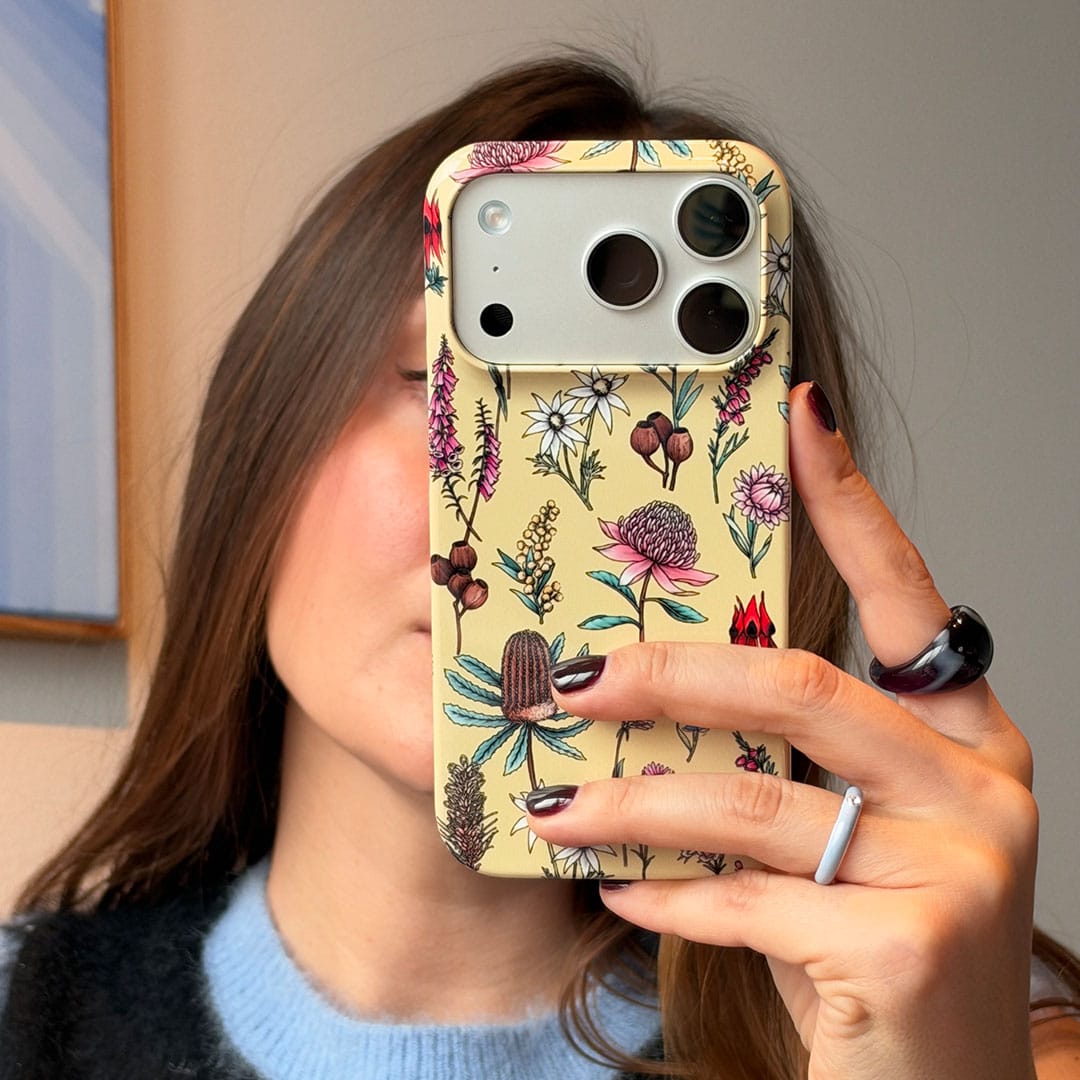 Banksia Butter Printed Phone Cases by Typoflora - The Dairy