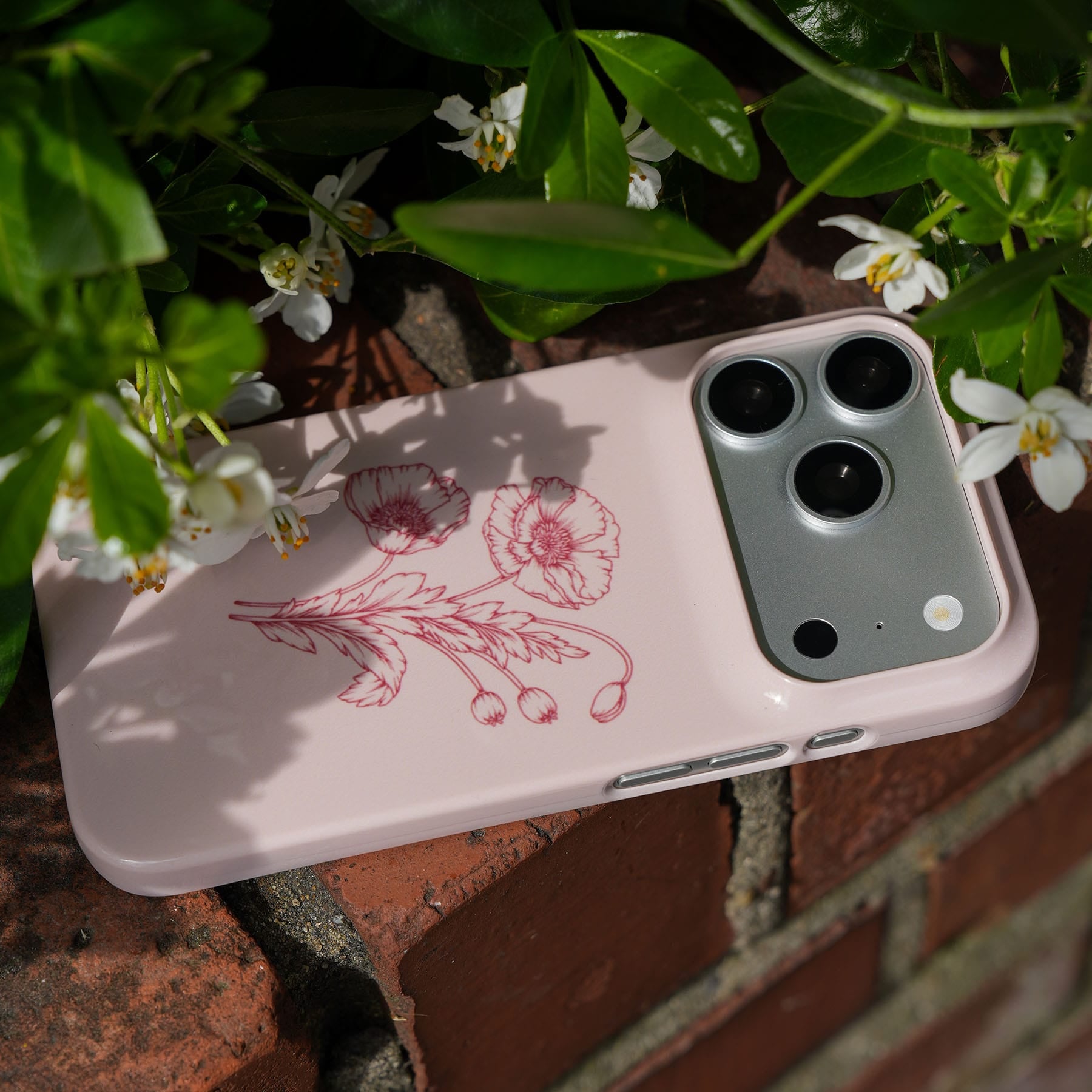 Blush Poppies Printed Phone Cases by Typoflora - The Dairy