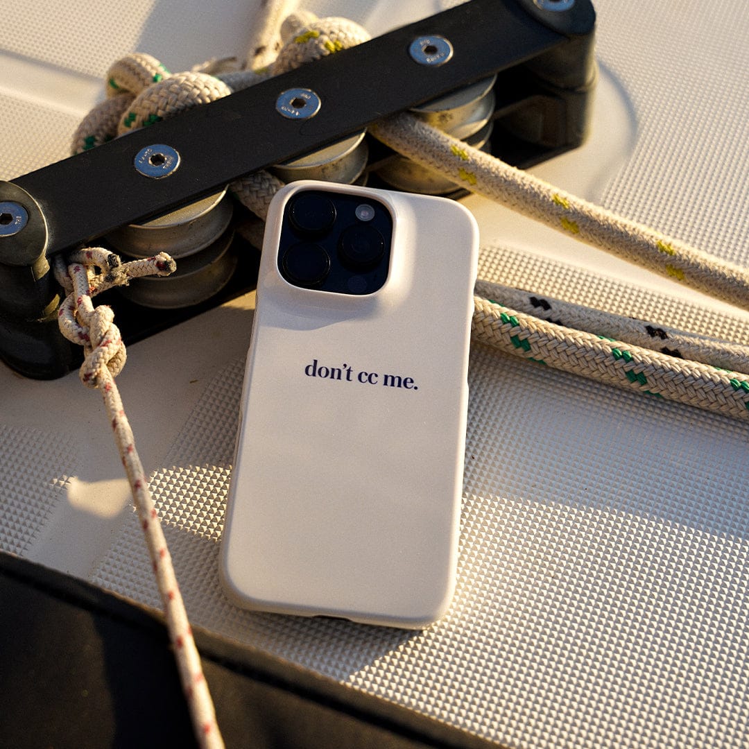 Don't CC Me Blue Printed Phone Cases by The Dairy - The Dairy