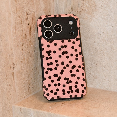 Mini Confetti Pink Chocolate Printed Phone Cases iPhone 17 Pro / Armoured by Veronica Tucker - The Dairy