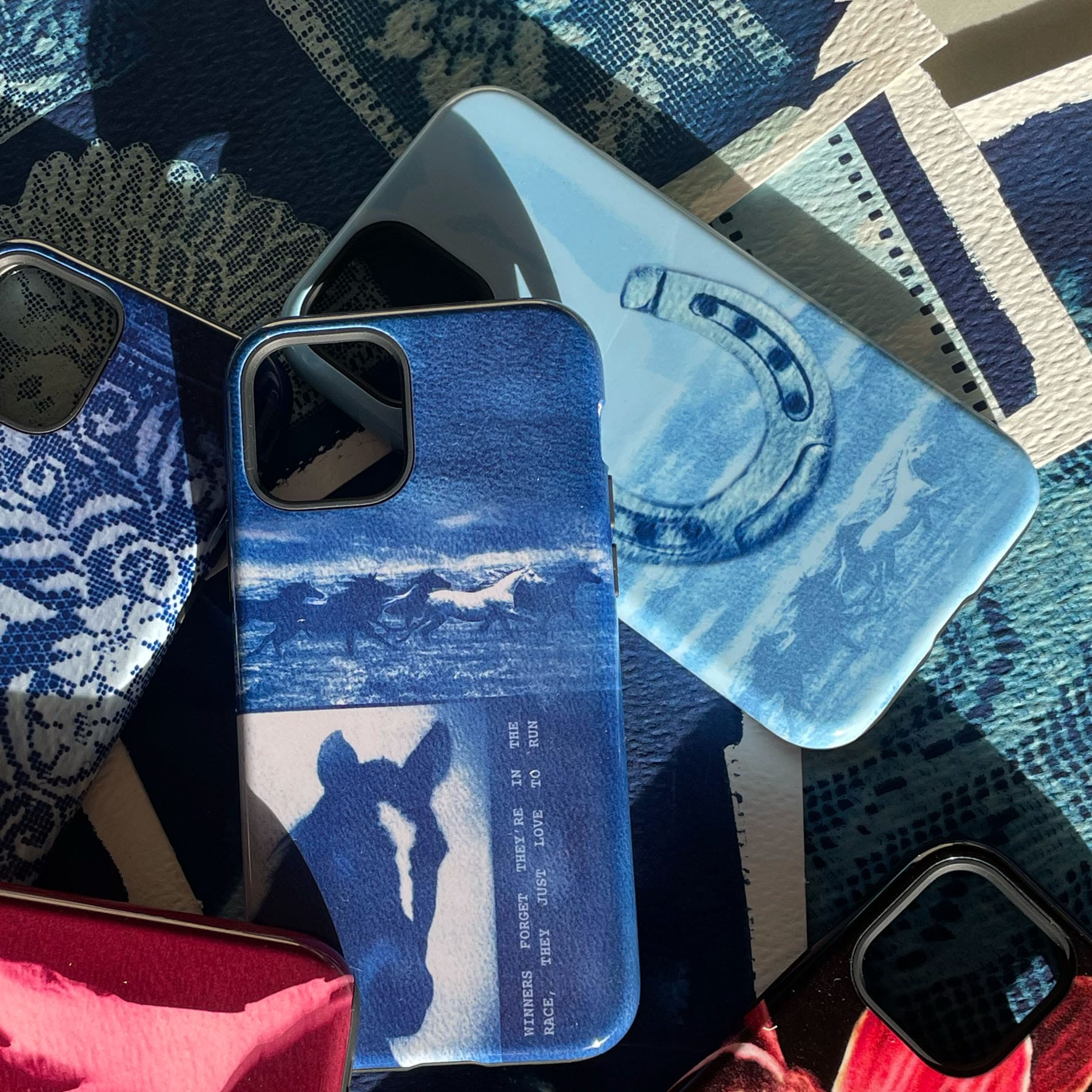 Horse Shoe Printed Phone Cases by Sally Hungerford - The Dairy