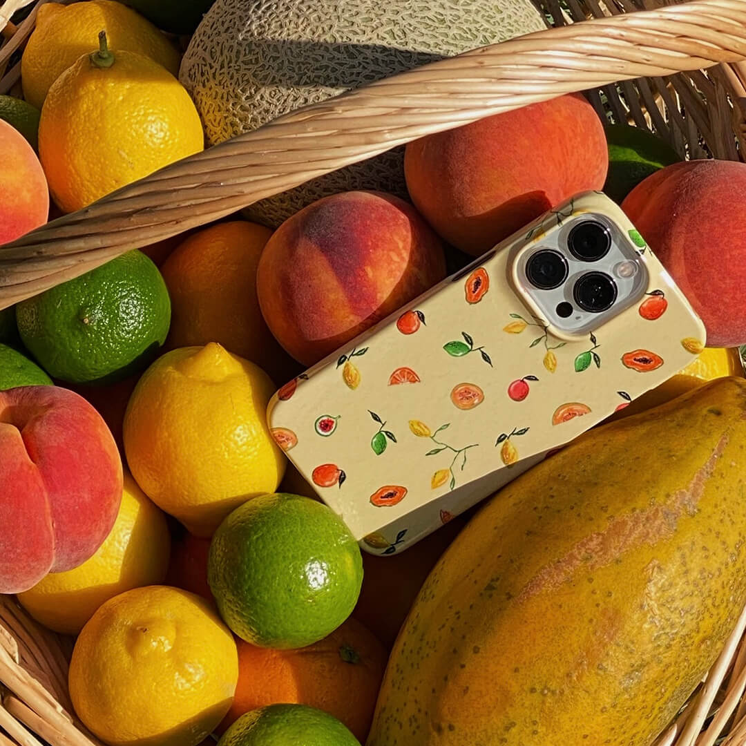 Golden Fruit Printed Phone Cases by BG. Studio - The Dairy
