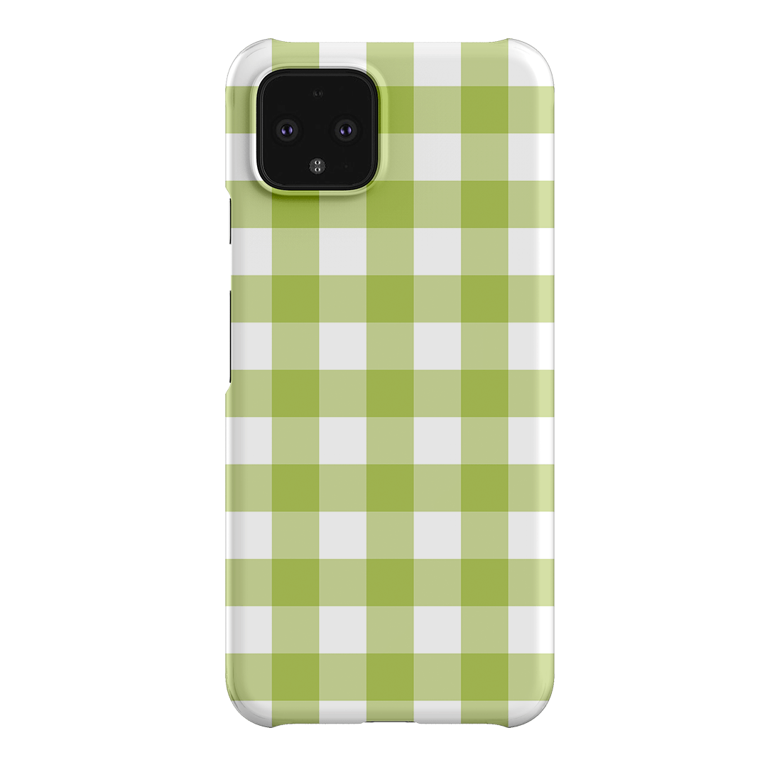 Gingham in Citrus Matte Case Matte Phone Cases Google Pixel 4 / Snap by The Dairy - The Dairy