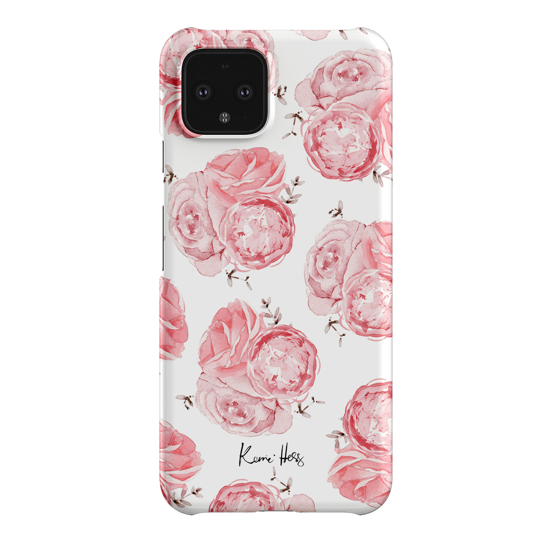 Peony Rose Printed Phone Cases Google Pixel 4 / Snap by Kerrie Hess - The Dairy