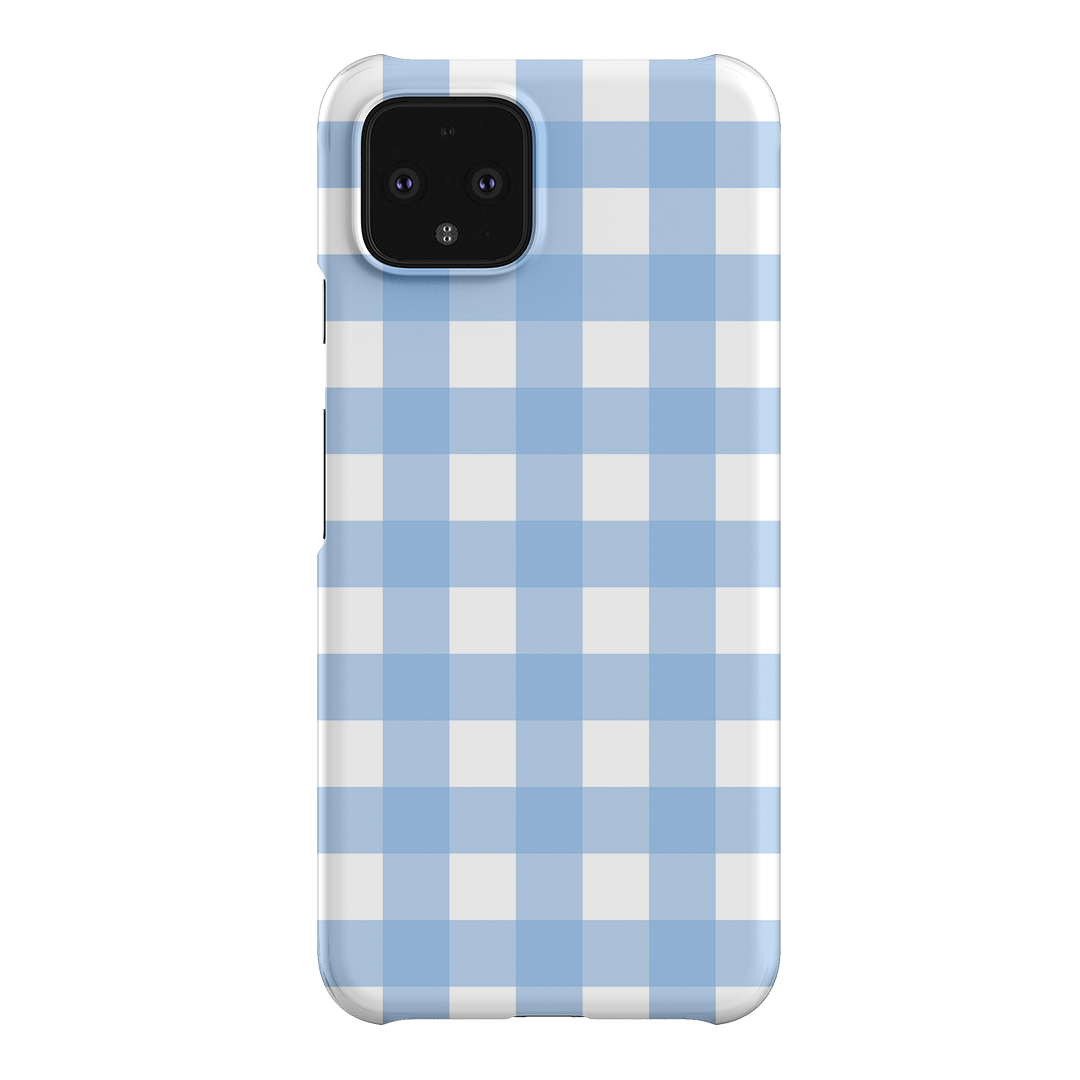 Gingham in Sky Matte Case Matte Phone Cases Google Pixel 4 / Snap by The Dairy - The Dairy
