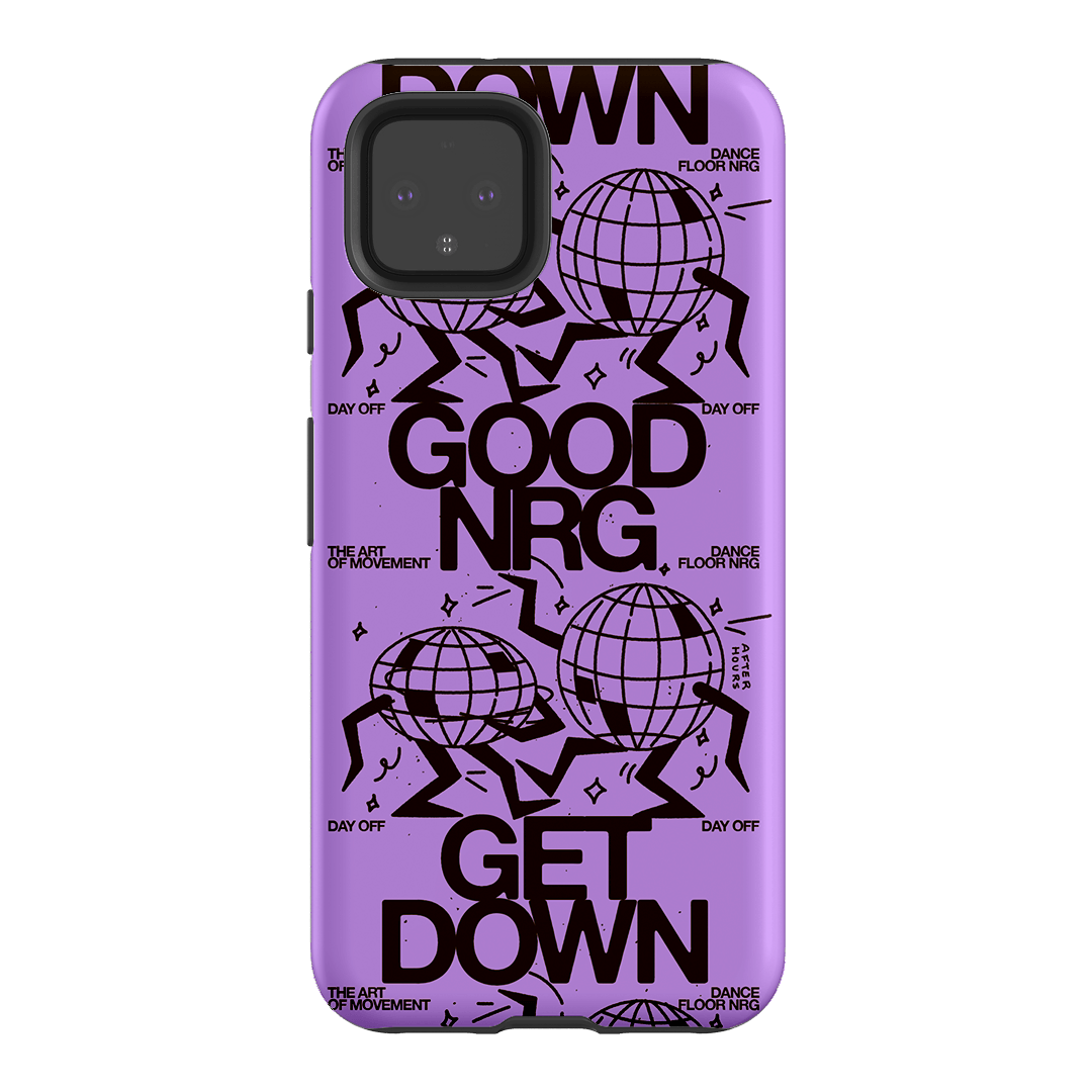Good Energy in Purple Printed Phone Cases Google Pixel 4 / Armoured by After Hours - The Dairy