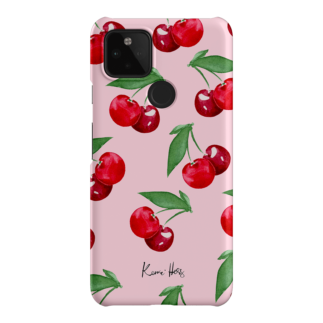 Cherry Rose Printed Phone Cases Google Pixel 4A 5G / Snap by Kerrie Hess - The Dairy
