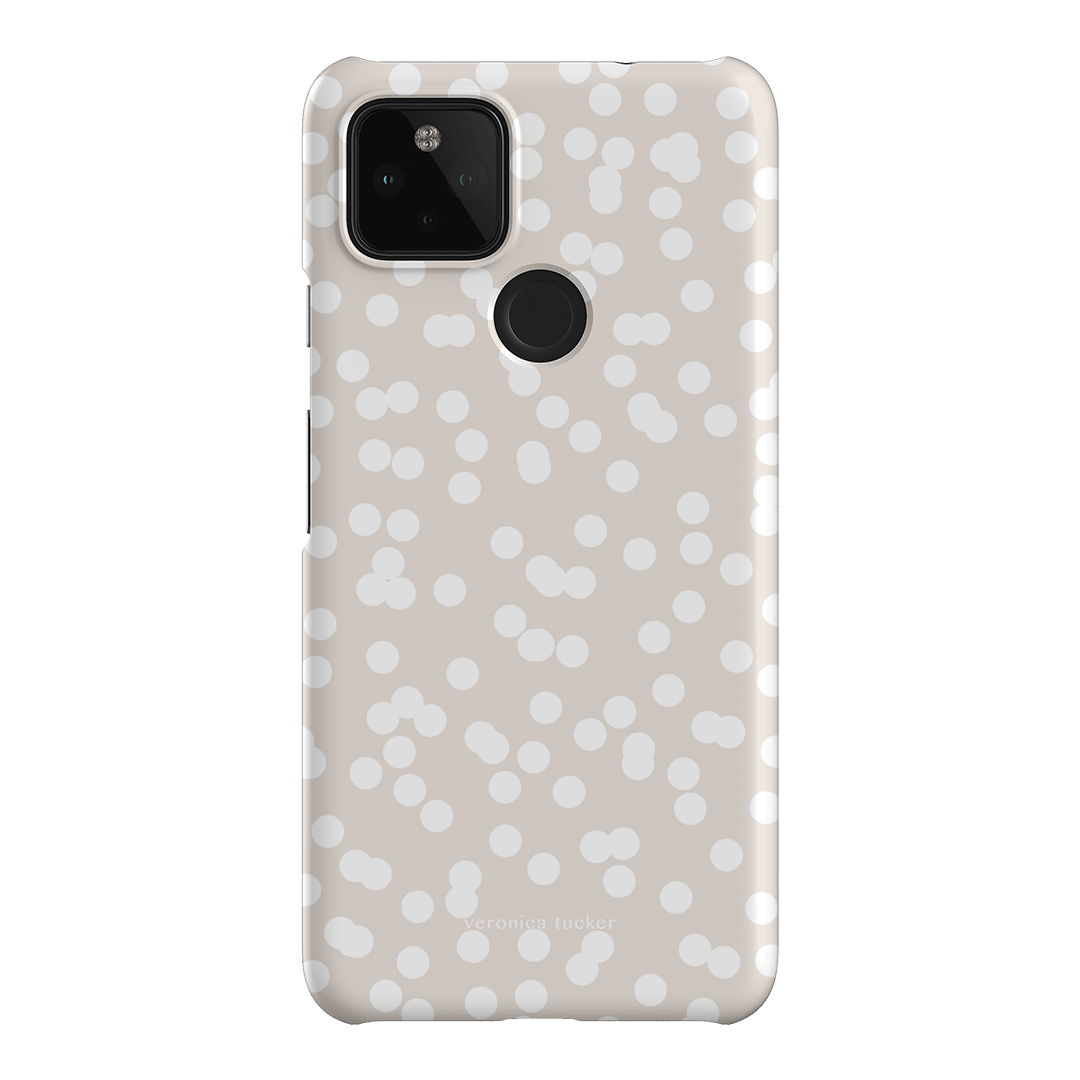 Mini Confetti White Printed Phone Cases Google Pixel 4A 5G / Snap by Veronica Tucker - The Dairy