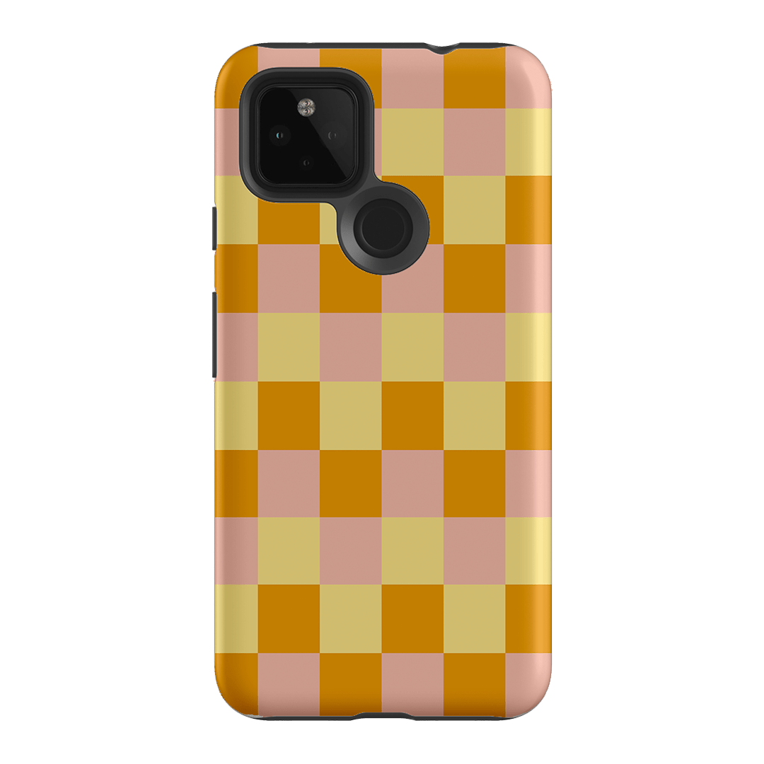 Checks in Fall Matte Case Matte Phone Cases Google Pixel 4A 5G / Armoured by The Dairy - The Dairy