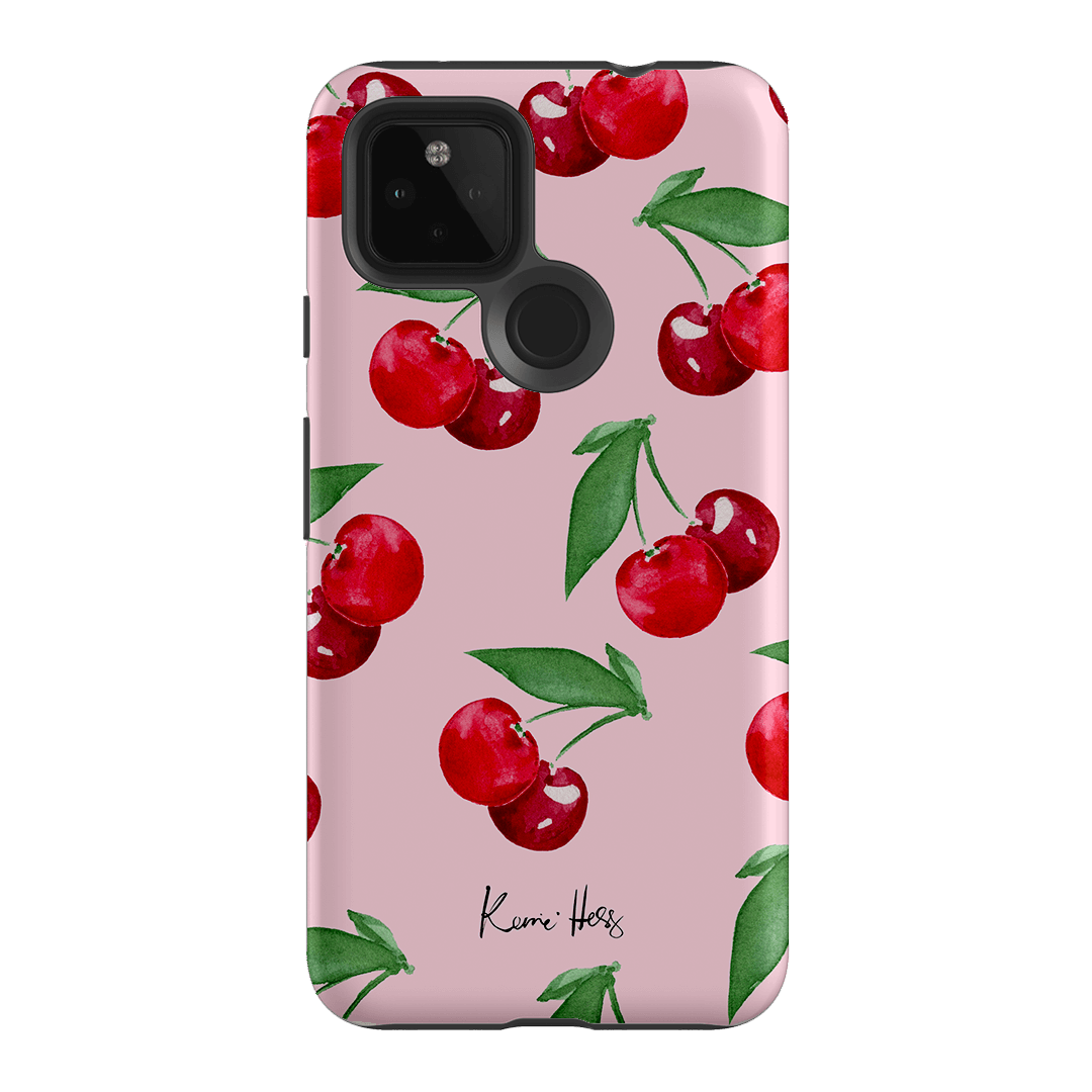 Cherry Rose Printed Phone Cases Google Pixel 4A 5G / Armoured by Kerrie Hess - The Dairy