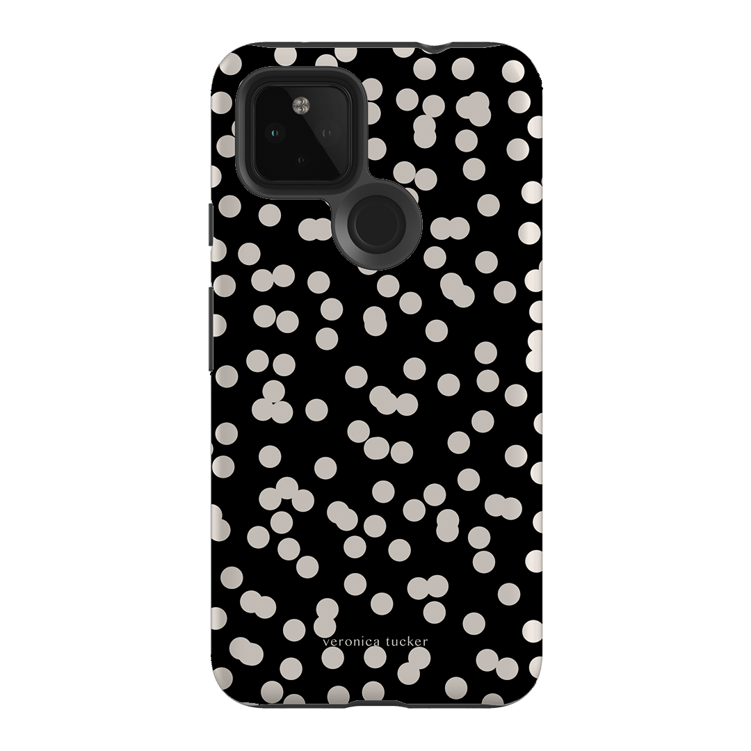 Mini Confetti Noir Printed Phone Cases Google Pixel 4A 5G / Armoured by Veronica Tucker - The Dairy