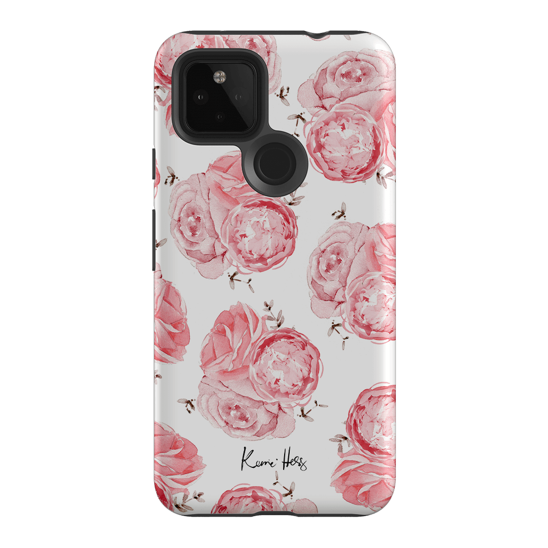 Peony Rose Printed Phone Cases Google Pixel 4A 5G / Armoured by Kerrie Hess - The Dairy
