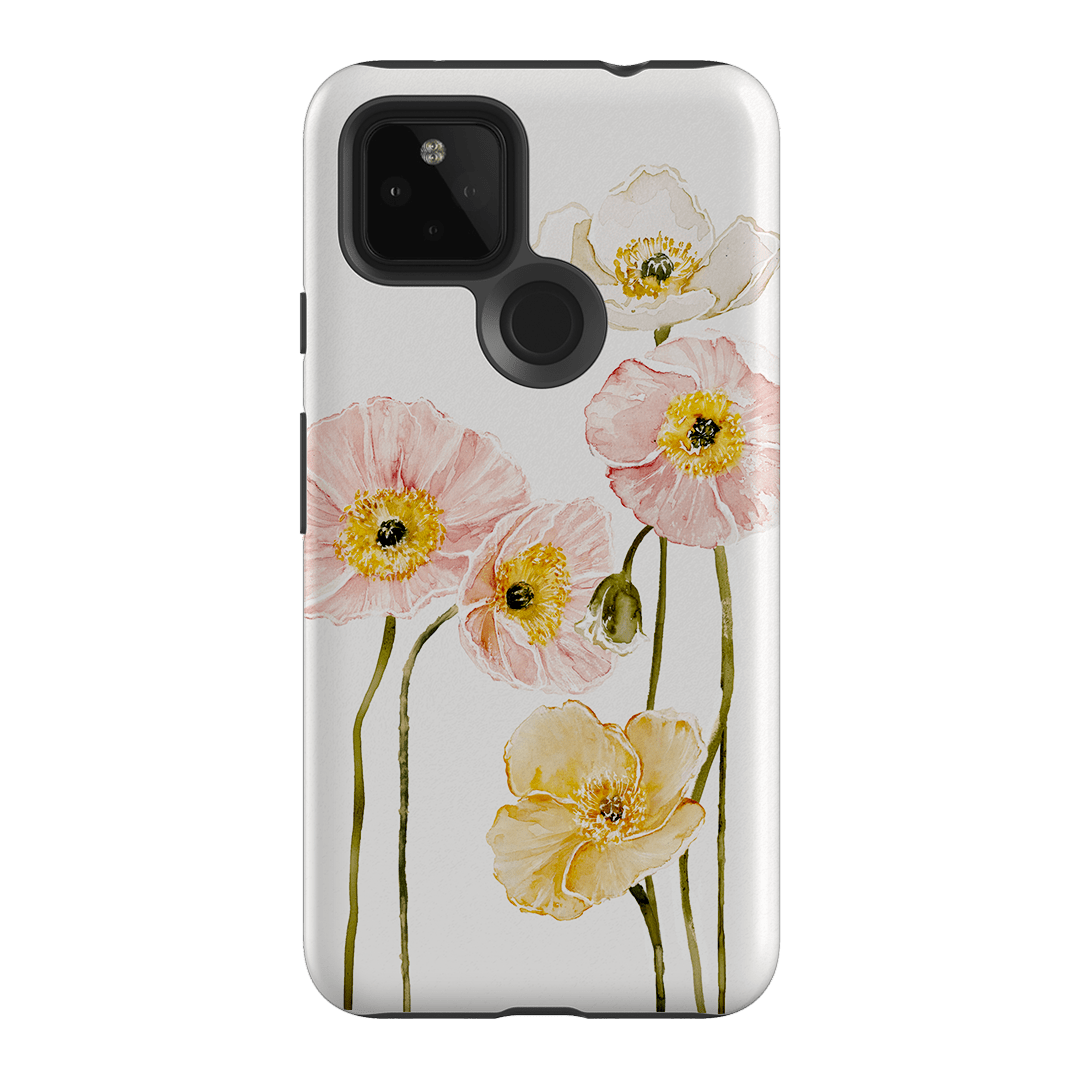 Poppies Printed Phone Cases Google Pixel 4A 5G / Armoured by Brigitte May - The Dairy