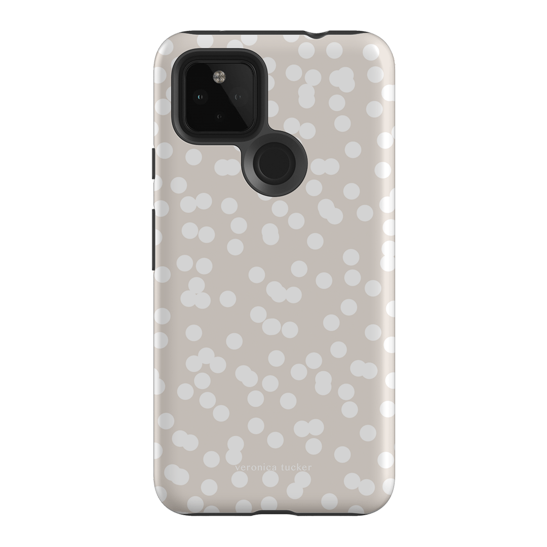 Mini Confetti White Printed Phone Cases Google Pixel 4A 5G / Armoured by Veronica Tucker - The Dairy