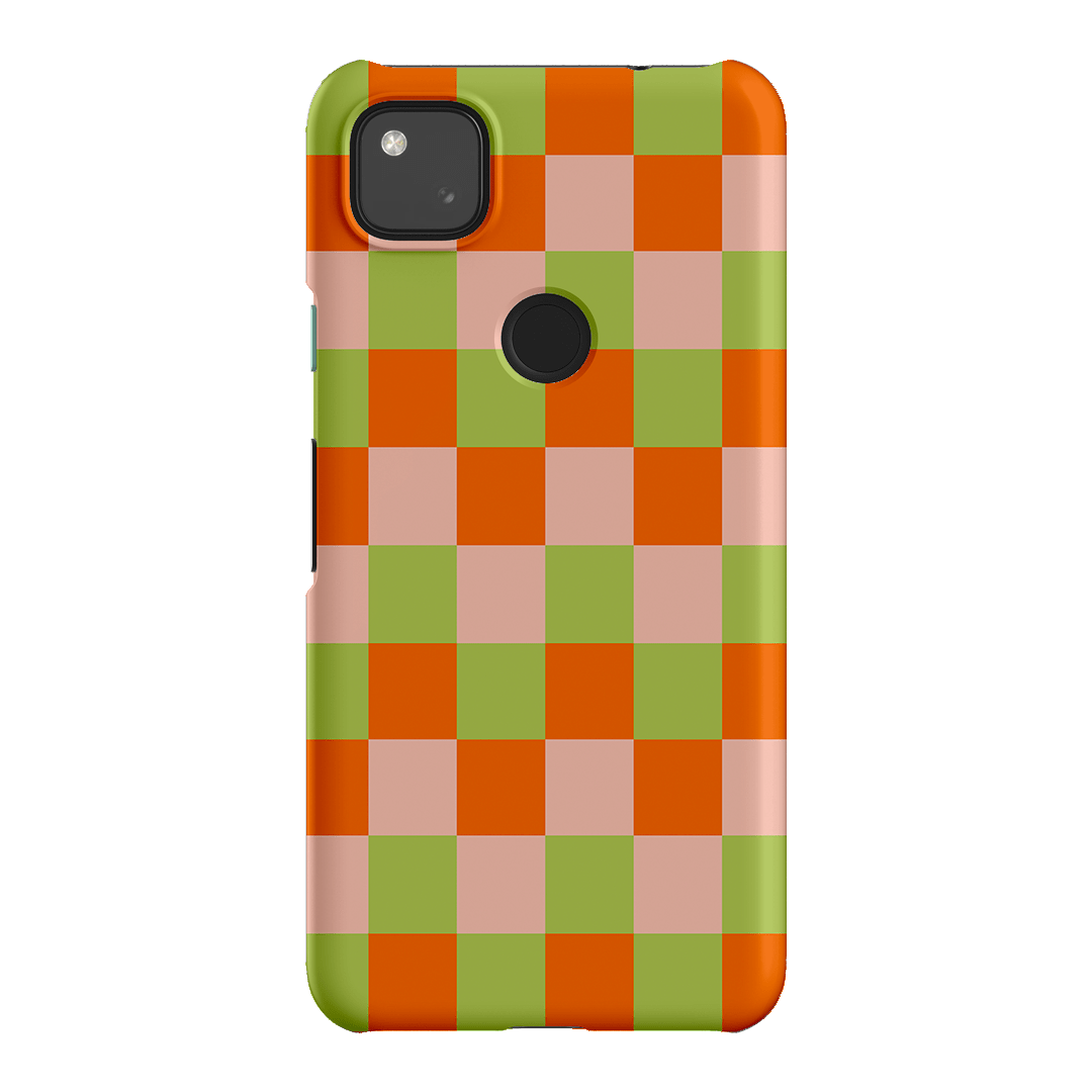 Checks in Summer Matte Case Matte Phone Cases Google Pixel 4A 4G / Snap by The Dairy - The Dairy