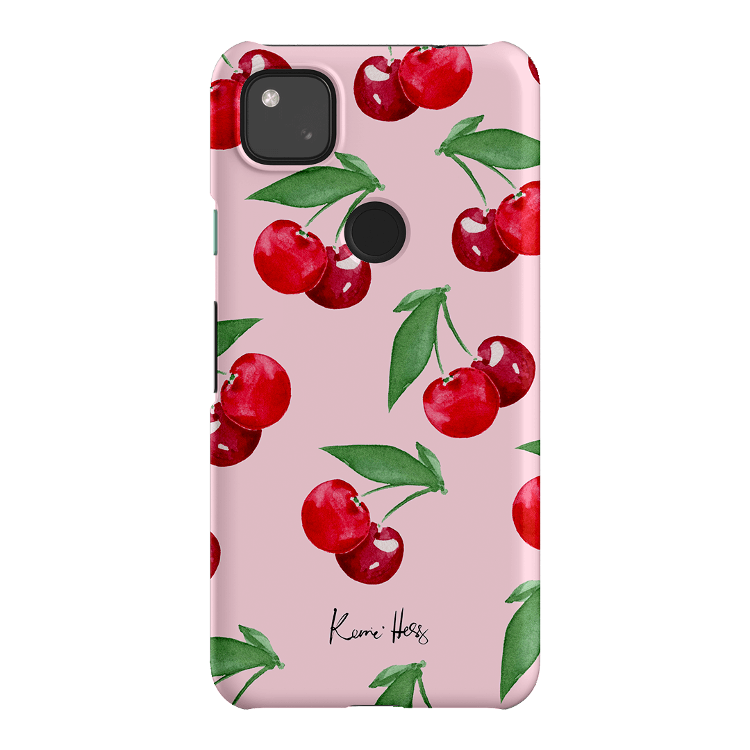 Cherry Rose Printed Phone Cases Google Pixel 4A 4G / Snap by Kerrie Hess - The Dairy