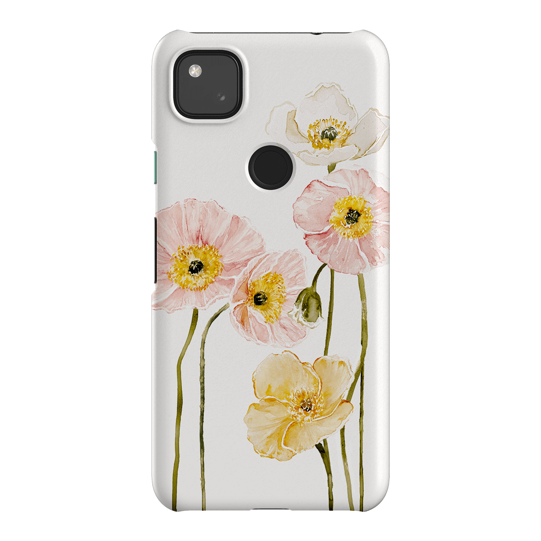 Poppies Printed Phone Cases Google Pixel 4A 4G / Snap by Brigitte May - The Dairy