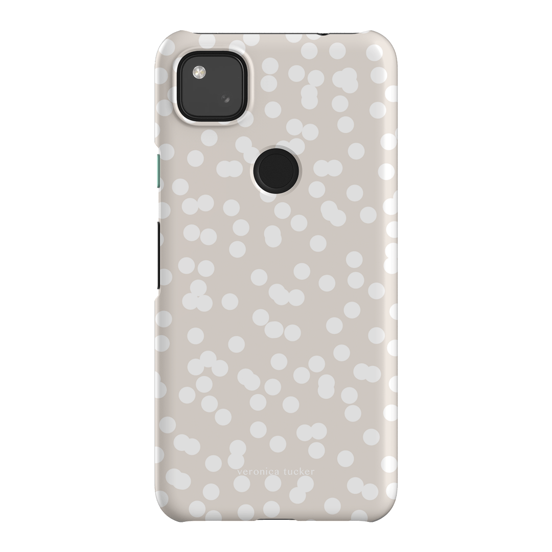 Mini Confetti White Printed Phone Cases Google Pixel 4A 4G / Snap by Veronica Tucker - The Dairy