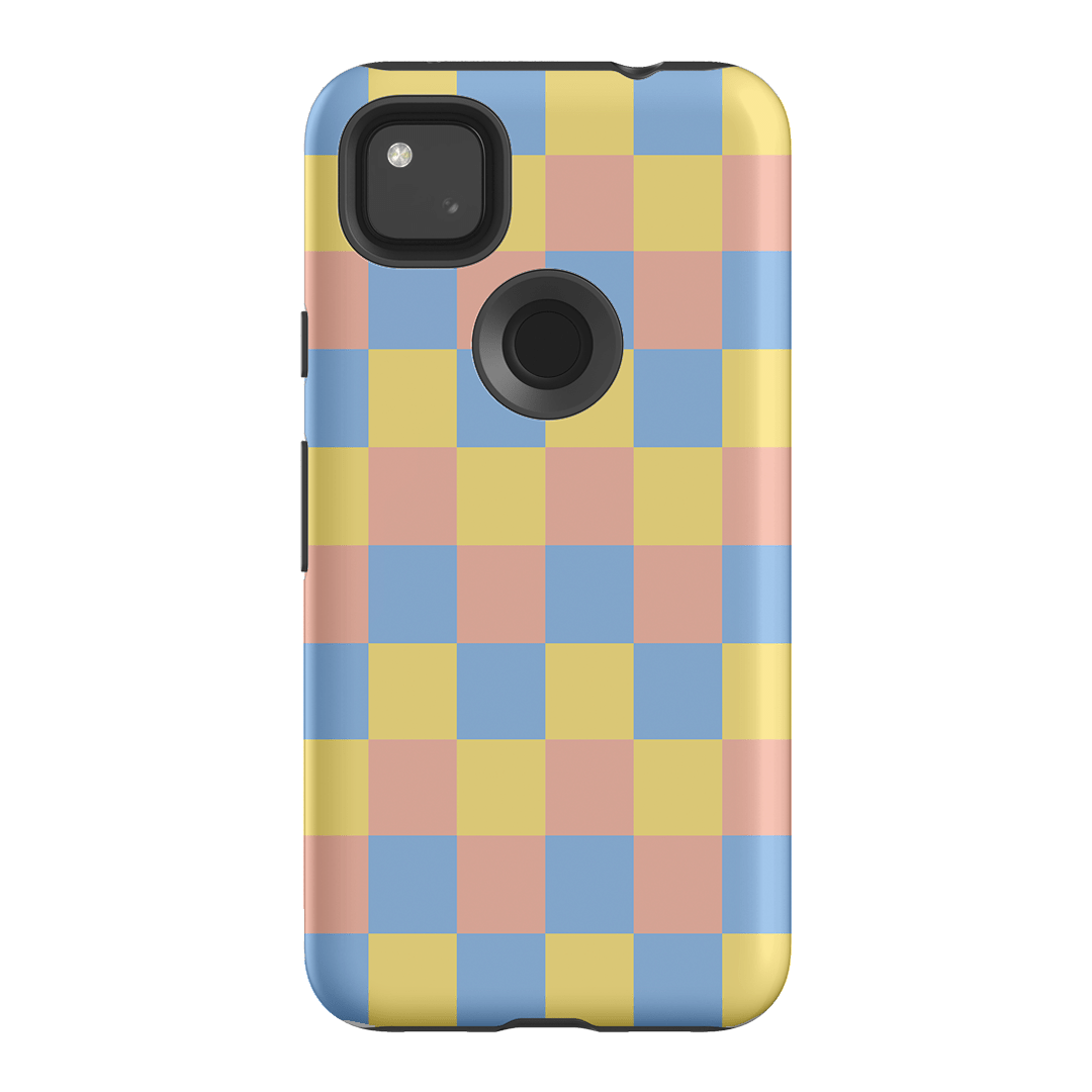 Checks in Spring Matte Case Matte Phone Cases Google Pixel 4A 4G / Armoured by The Dairy - The Dairy