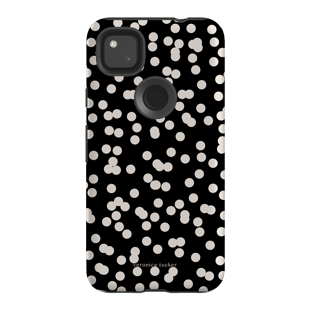 Mini Confetti Noir Printed Phone Cases Google Pixel 4A 4G / Armoured by Veronica Tucker - The Dairy