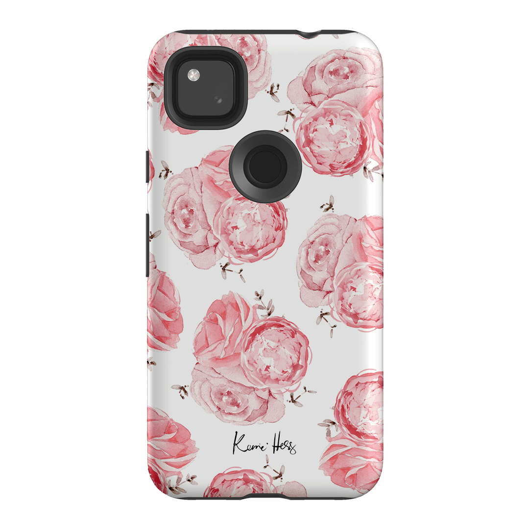 Peony Rose Printed Phone Cases Google Pixel 4A 4G / Armoured by Kerrie Hess - The Dairy