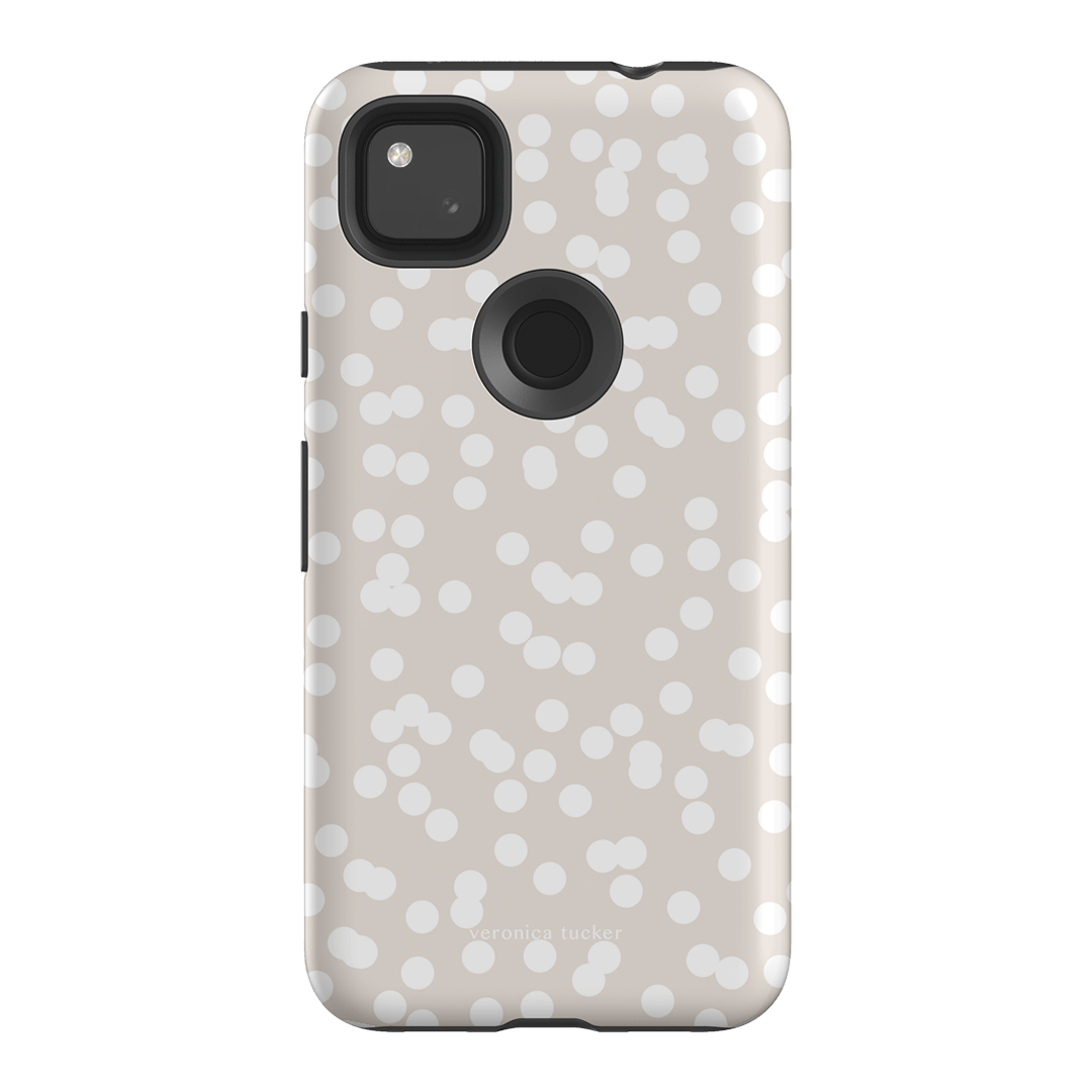 Mini Confetti White Printed Phone Cases Google Pixel 4A 4G / Armoured by Veronica Tucker - The Dairy