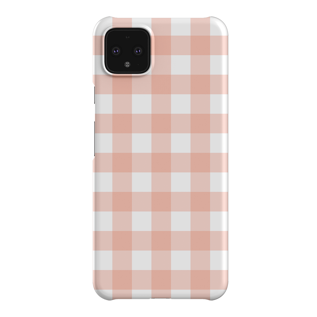 Gingham in Blush Matte Case Matte Phone Cases Google Pixel 4XL / Snap by The Dairy - The Dairy