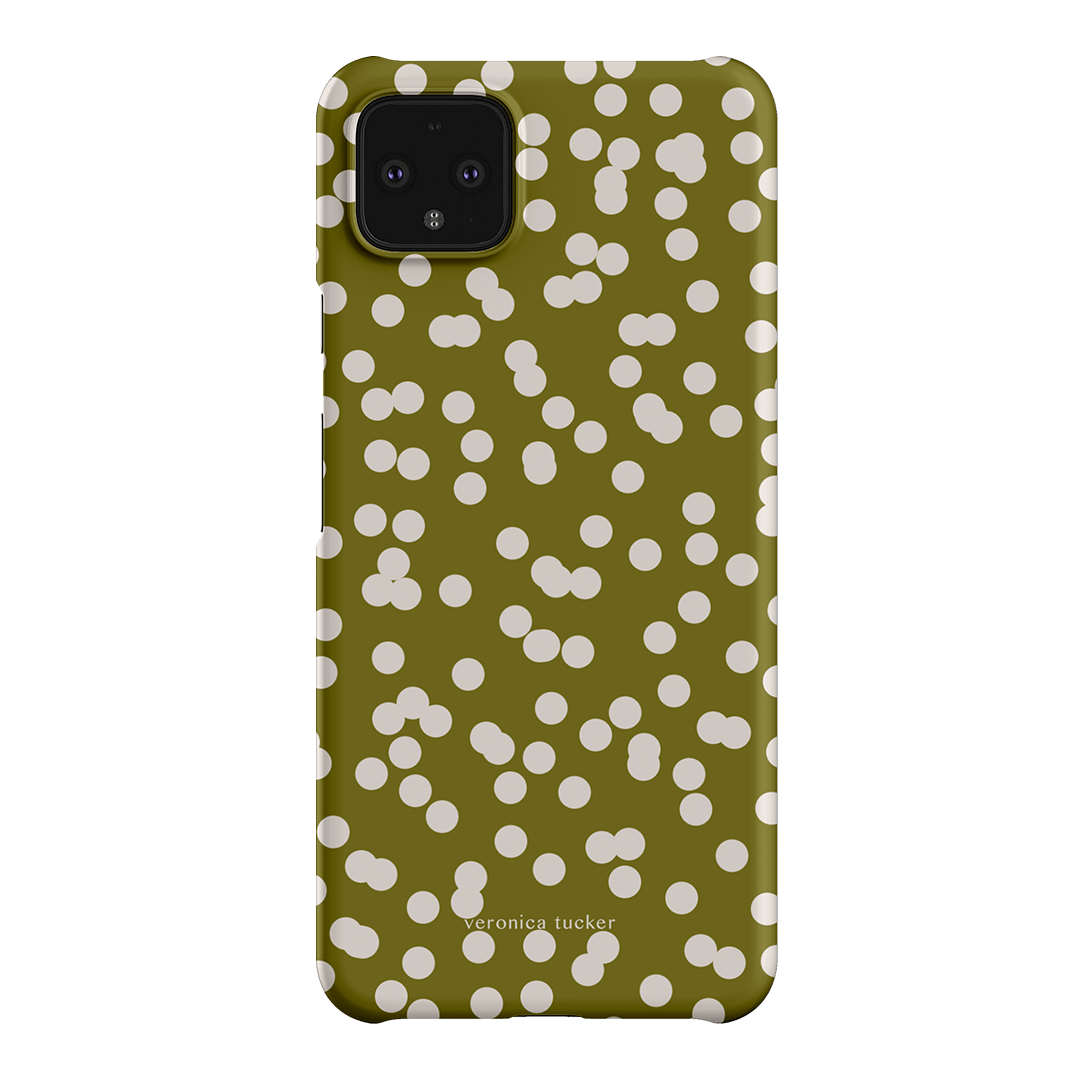 Mini Confetti Chartreuse Printed Phone Cases Google Pixel 4XL / Snap by Veronica Tucker - The Dairy
