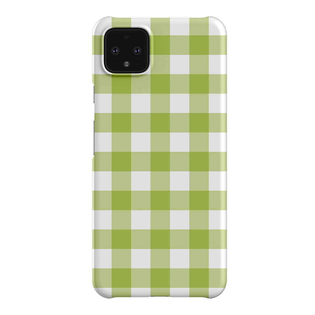 Gingham in Citrus Matte Case Matte Phone Cases Google Pixel 4XL / Snap by The Dairy - The Dairy