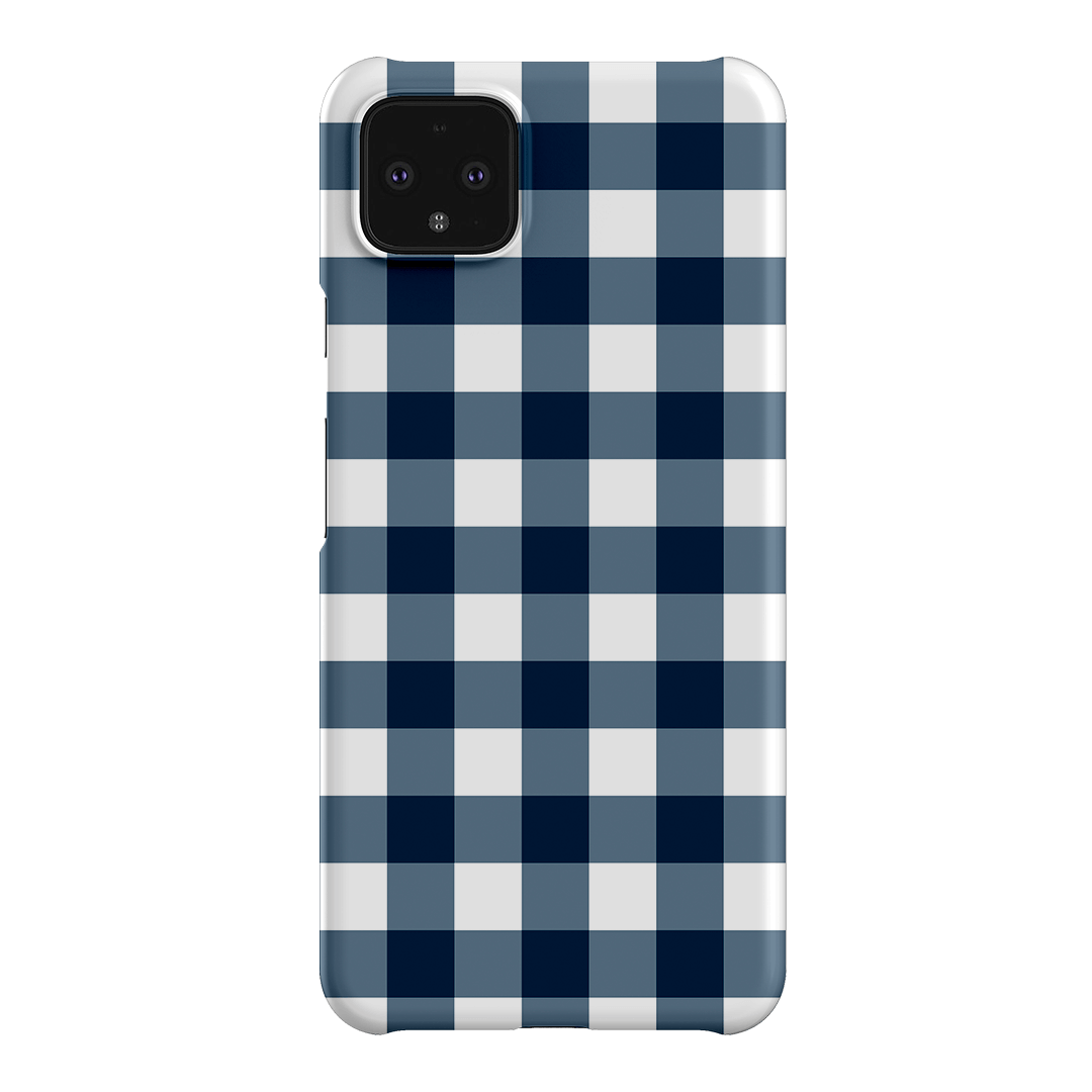 Gingham in Indigo Matte Case Matte Phone Cases Google Pixel 4XL / Snap by The Dairy - The Dairy