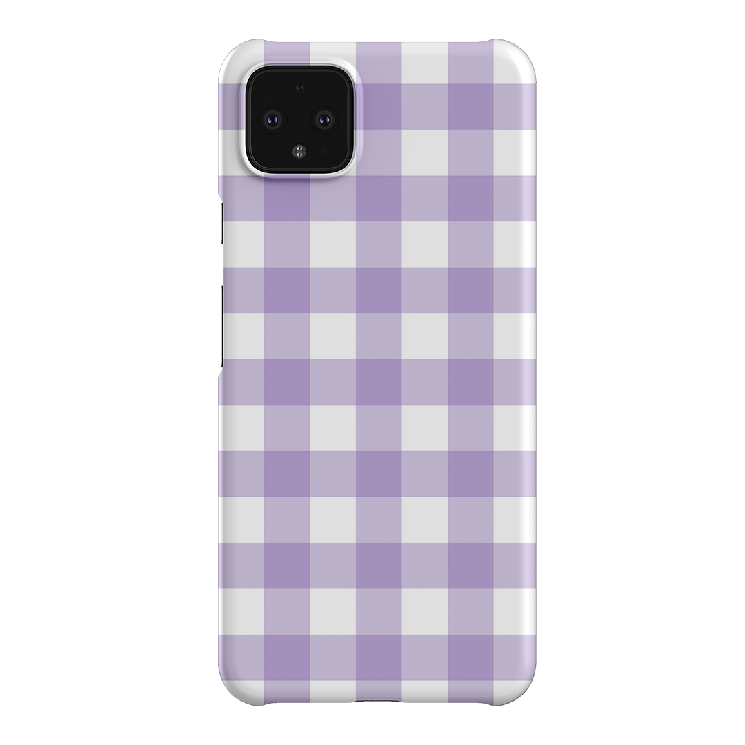 Gingham in Lilac Matte Case Matte Phone Cases Google Pixel 4XL / Snap by The Dairy - The Dairy