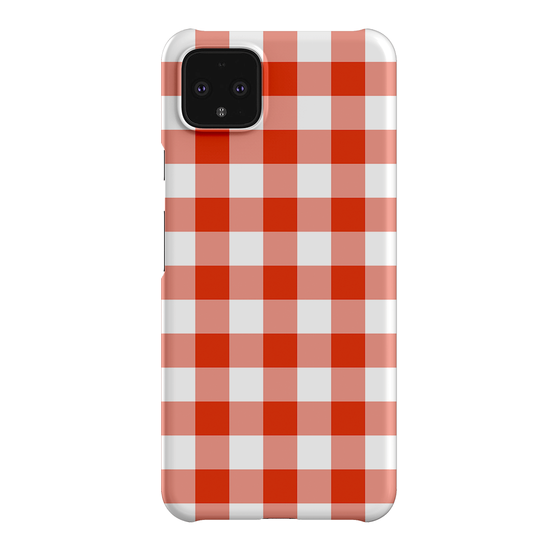 Gingham in Scarlet Matte Case Matte Phone Cases Google Pixel 4XL / Snap by The Dairy - The Dairy