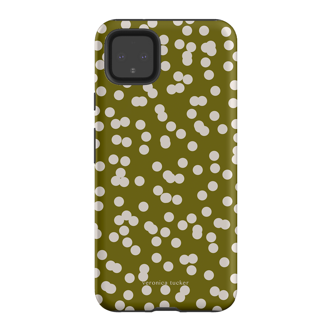 Mini Confetti Chartreuse Printed Phone Cases Google Pixel 4XL / Armoured by Veronica Tucker - The Dairy