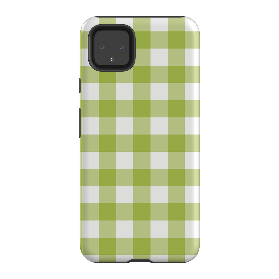 Gingham in Citrus Matte Case Matte Phone Cases Google Pixel 4XL / Armoured by The Dairy - The Dairy
