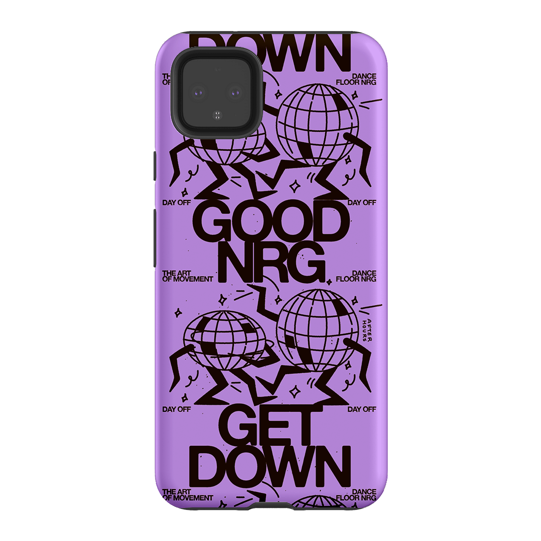 Good Energy in Purple Printed Phone Cases Google Pixel 4XL / Armoured by After Hours - The Dairy