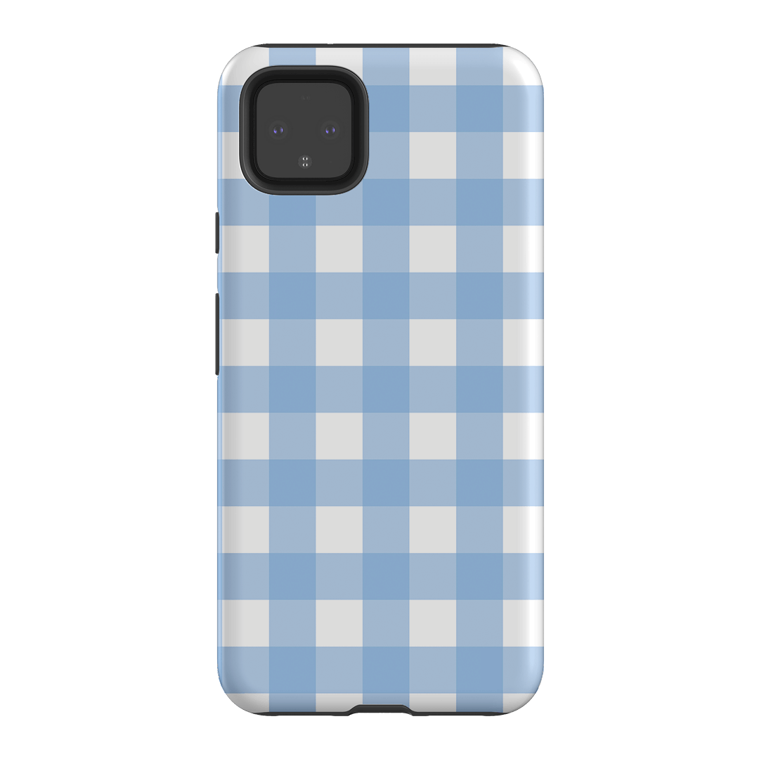 Gingham in Sky Matte Case Matte Phone Cases Google Pixel 4XL / Armoured by The Dairy - The Dairy