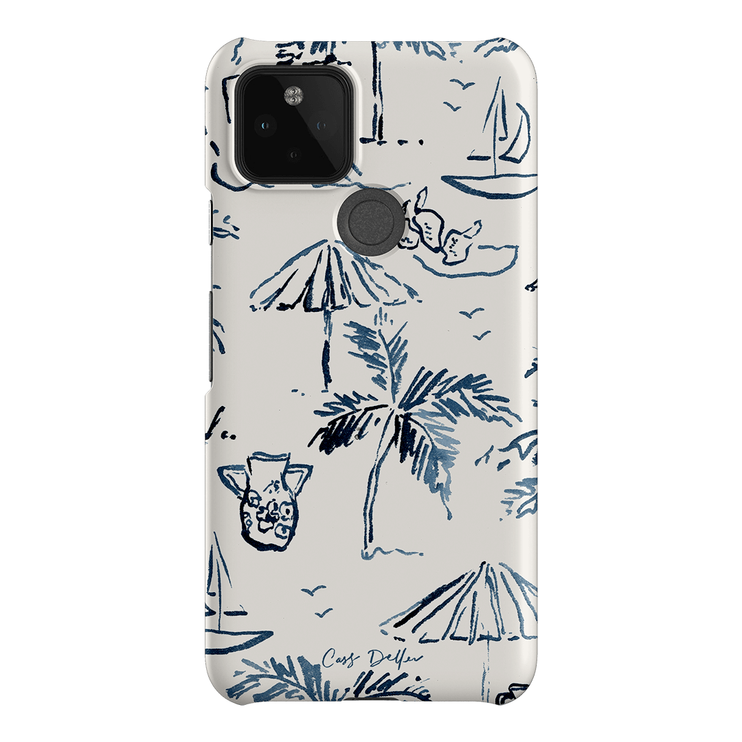 Balmy Blue Printed Phone Cases Google Pixel 5 / Snap by Cass Deller - The Dairy