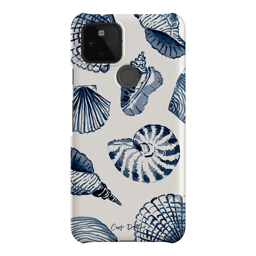 Blue Shells Printed Phone Cases Google Pixel 5 / Snap by Cass Deller - The Dairy