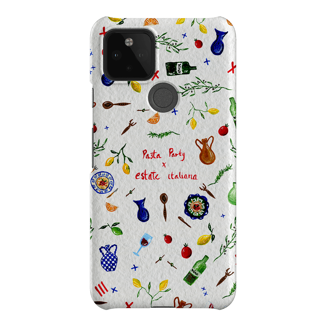 Pasta Party Printed Phone Cases Google Pixel 5 / Snap by BG. Studio - The Dairy