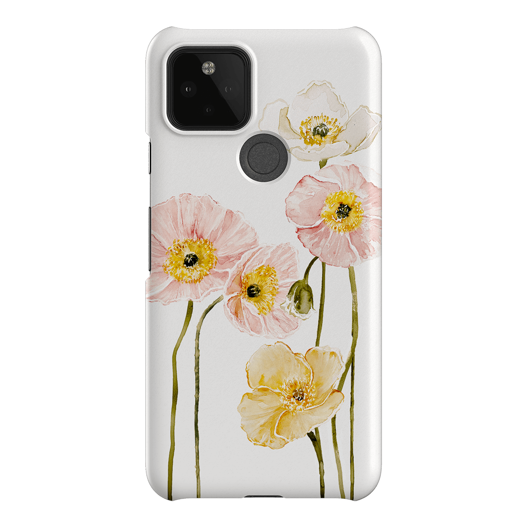 Poppies Printed Phone Cases Google Pixel 5 / Snap by Brigitte May - The Dairy