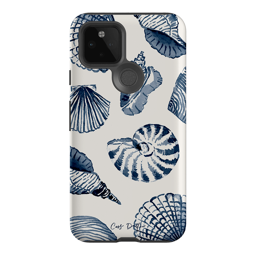 Blue Shells Printed Phone Cases Google Pixel 5 / Armoured by Cass Deller - The Dairy