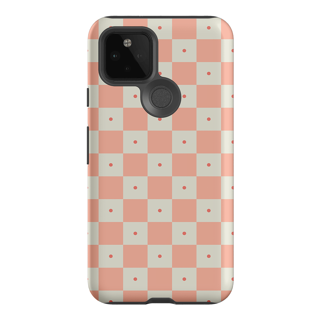 Checkers Blush Matte Case Matte Phone Cases Google Pixel 5 / Armoured by The Dairy - The Dairy