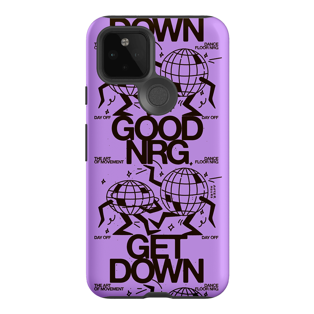 Good Energy in Purple Printed Phone Cases Google Pixel 5 / Armoured by After Hours - The Dairy