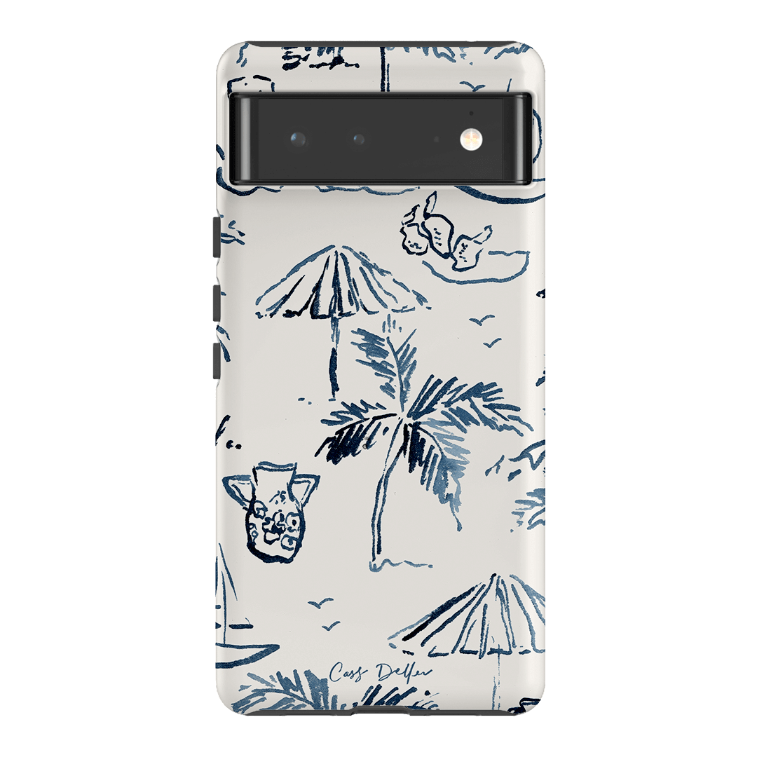 Balmy Blue Printed Phone Cases Google Pixel 6 / Armoured by Cass Deller - The Dairy
