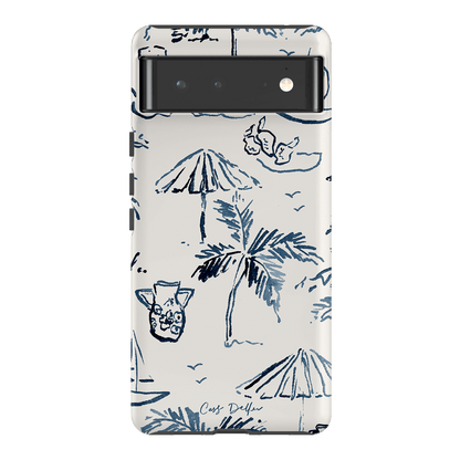 Balmy Blue Printed Phone Cases Google Pixel 6 / Armoured by Cass Deller - The Dairy