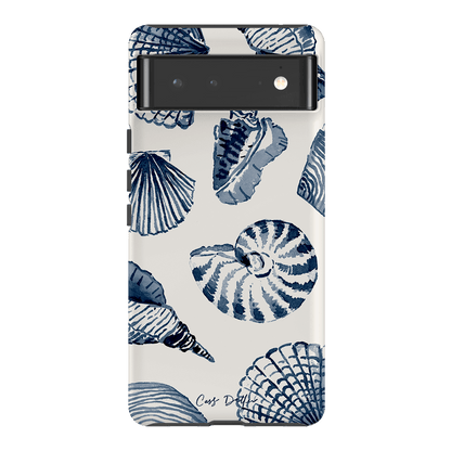 Blue Shells Printed Phone Cases Google Pixel 6 / Armoured by Cass Deller - The Dairy