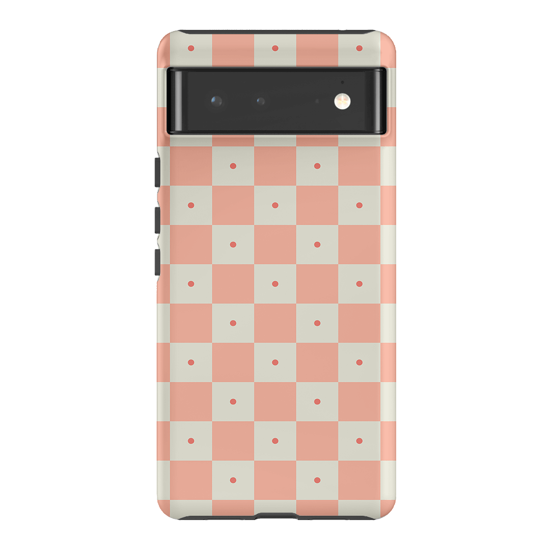 Checkers Blush Matte Case Matte Phone Cases Google Pixel 6 / Armoured by The Dairy - The Dairy