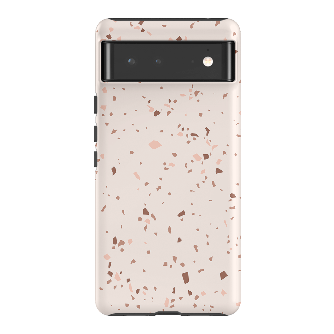 Neutral Terrazzo Printed Phone Cases Google Pixel 6 / Armoured by The Dairy - The Dairy