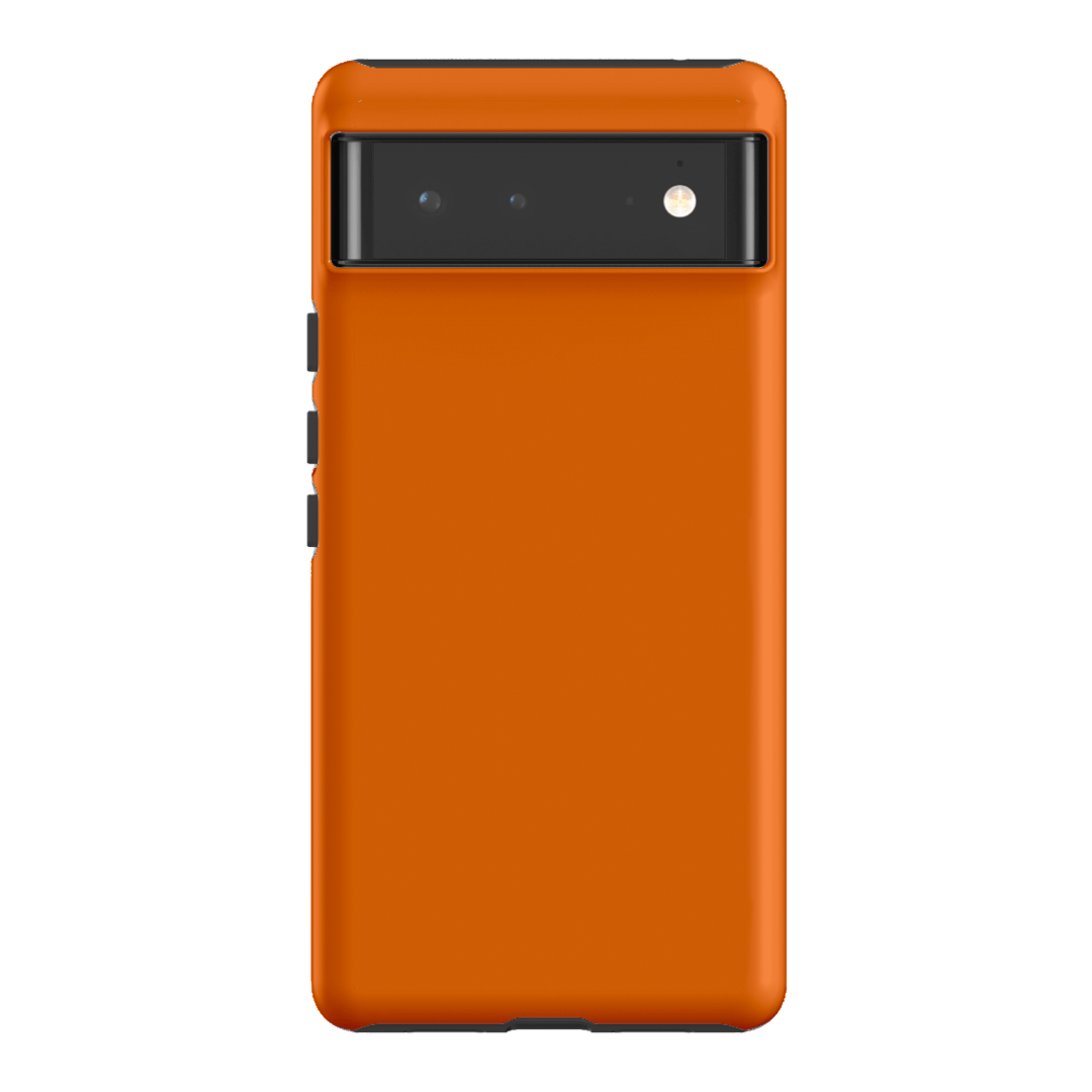 Bright Orange Matte Case Matte Phone Cases Google Pixel 6 / Armoured by The Dairy - The Dairy